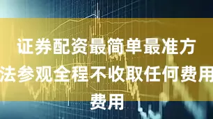 证券配资最简单最准方法参观全程不收取任何费用